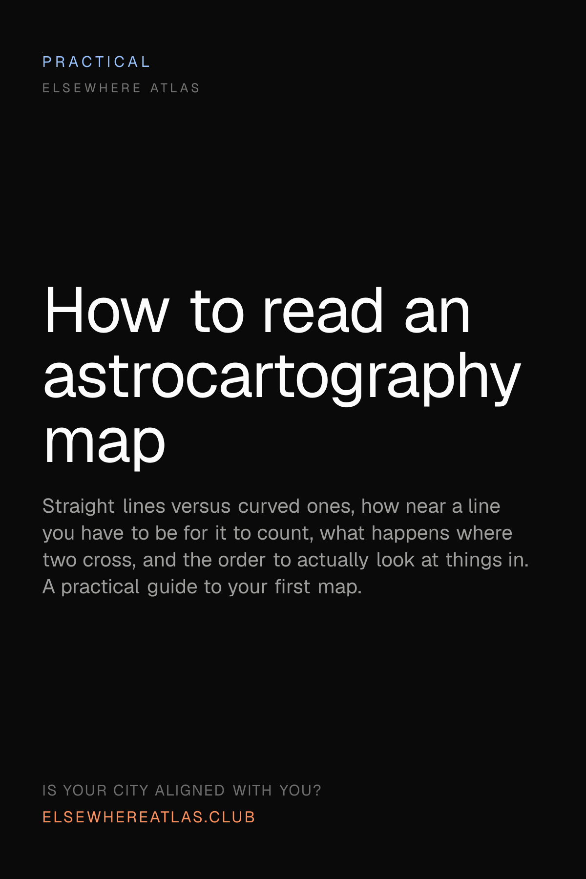 How to read an astrocartography map